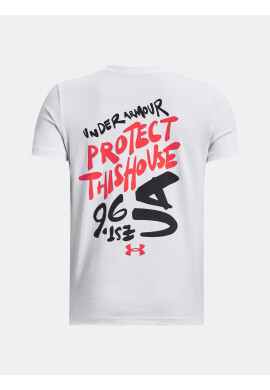 Under Armour UA Scribble Branded SS Тениска детски Byal - Pepit.bg