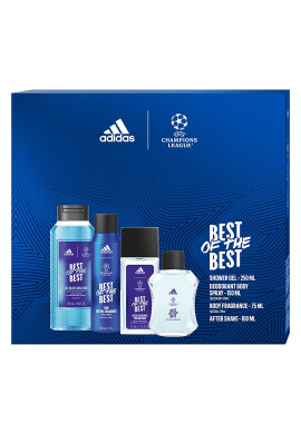 adidas Подаръчен комплект за мъже Best Of The Best: Афтършейв 100 мл + Дезодорант Natural Spray 75 мл + Дезодорант Body Spray 150 мл + Душ гел 250 мл - Pepit.bg