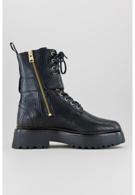 AllSaints Кожени боти с релеф - Pepit.bg