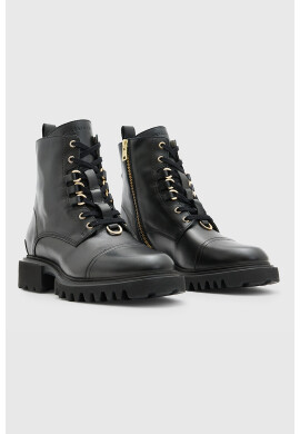 AllSaints Кожени боти с цип - Pepit.bg