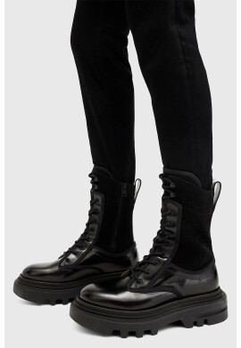 AllSaints Кожени боти с цип - Pepit.bg