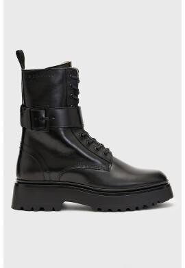 AllSaints Кожени ботуши с токи - Pepit.bg