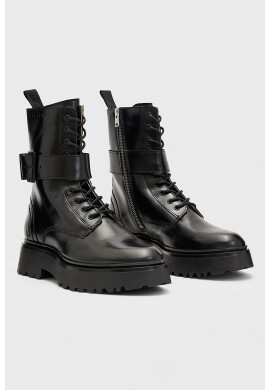 AllSaints Кожени ботуши с токи - Pepit.bg