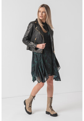AllSaints Кожено яке слим Dalby - Pepit.bg