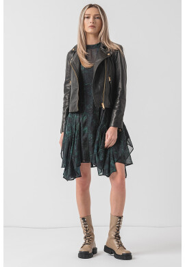 AllSaints Кожено яке слим Dalby - Pepit.bg