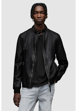 AllSaints Кожено яке бомбър Morris - Pepit.bg