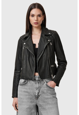AllSaints Слим кожено яке - Pepit.bg