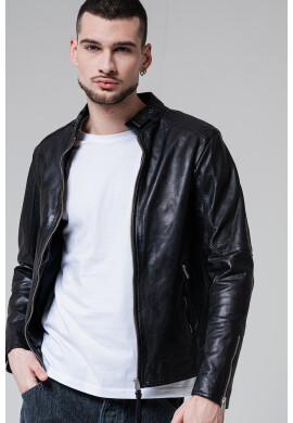 AllSaints Слим кожено яке - Pepit.bg