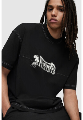 AllSaints Тениска Splintered с лого - Pepit.bg