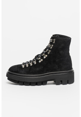 AllSaints Велурени боти Wanda - Pepit.bg