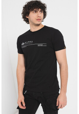 ALPHA INDUSTRIES Тениска с лого - Pepit.bg
