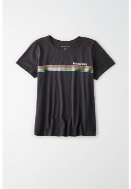 American Eagle Десенирана тениска - Pepit.bg