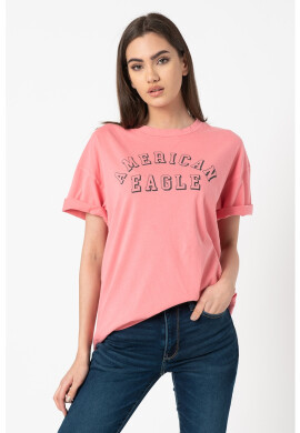 American Eagle Дълга тениска с лого - Pepit.bg