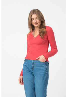 American Eagle Рипсена блуза с шпиц - Pepit.bg