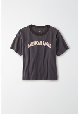 American Eagle Тениска с овално деколте - Pepit.bg