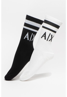 ARMANI EXCHANGE Дълги чорапи с лого 2 чифта - Pepit.bg