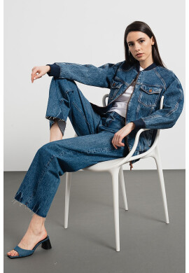 ARMANI EXCHANGE Дънково яке с цип - Pepit.bg