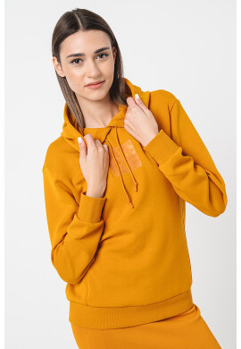 ARMANI EXCHANGE Худи с лого - Оранжев - Pepit.bg