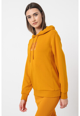 ARMANI EXCHANGE Худи с лого - Оранжев - Pepit.bg