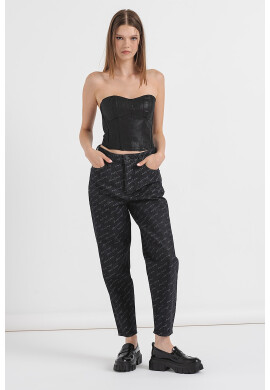 ARMANI EXCHANGE Корсет с цип - Избеляло черно - Pepit.bg