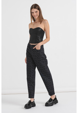 ARMANI EXCHANGE Корсет с цип - Избеляло черно - Pepit.bg