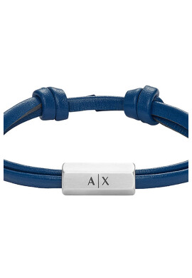 ARMANI EXCHANGE Кожена гривна с лого - Pepit.bg