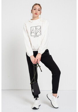 ARMANI EXCHANGE Памучно худи с бродирано лого - Pepit.bg