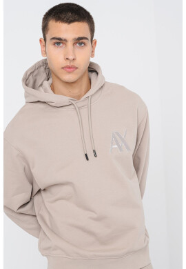 ARMANI EXCHANGE Памучно худи с монограм - Pepit.bg