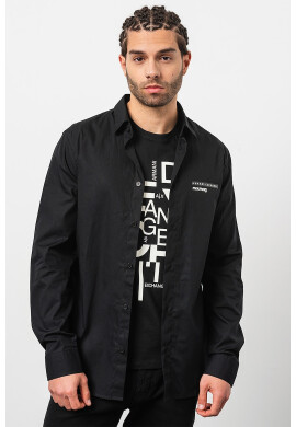 ARMANI EXCHANGE Риза с лого отпред - Pepit.bg