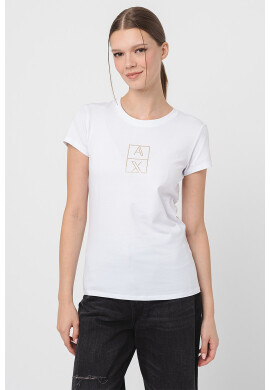 ARMANI EXCHANGE Тениска с нитове - Pepit.bg