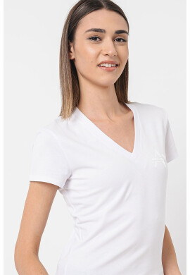 ARMANI EXCHANGE Тениска с шпиц - Pepit.bg
