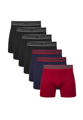Bamboo Basics Bamboo - Боксерки Levi - 7 чифта - Червен/Черен/Син - Pepit.bg