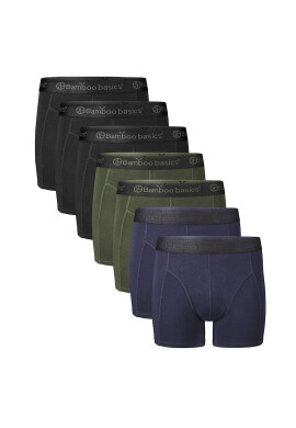 Bamboo Basics Bamboo - Боксерки Levi - 7 чифта - Зелен/Черен/Син - Pepit.bg