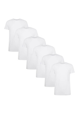 Bamboo Basics Слим тениска - 6 броя - Бял - Pepit.bg