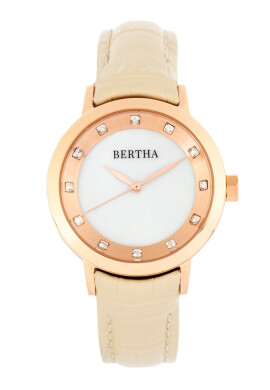 BERTHA Иноксов часовник с кристали - Pepit.bg