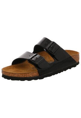 Birkenstock Дамски чехли - Arizona 1005292 - EVA подметка - Birko-flor - черно/кафяво - Pepit.bg