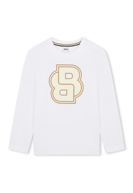 BOSS Kidswear Блуза с лого - Pepit.bg