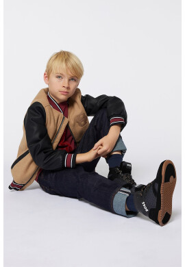 BOSS Kidswear Боти с велур - Pepit.bg