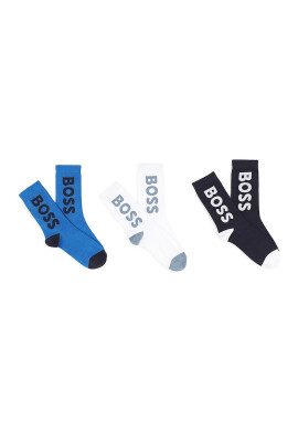 BOSS Kidswear Чорапи с памук с лого - 3 чифта - Pepit.bg