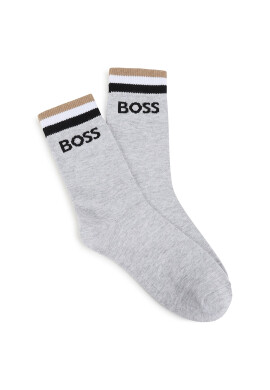 BOSS Kidswear Дълги чорапи с лого - 2 чифта - Pepit.bg
