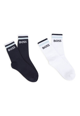BOSS Kidswear Дълги чорапи с лого - 2 чифта - Pepit.bg