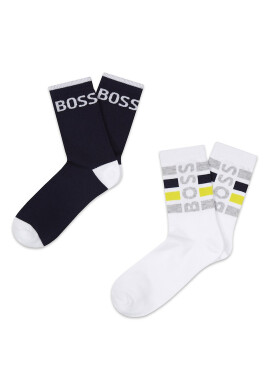 BOSS Kidswear Дълги чорапи с лого - 2 чифта - Pepit.bg