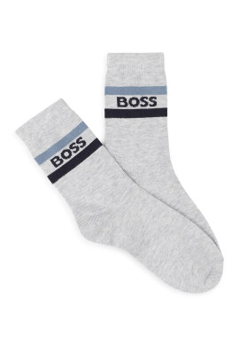 BOSS Kidswear Дълги чорапи с лого - 3 чифта - Pepit.bg