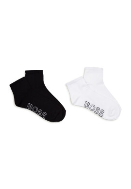 BOSS Kidswear Къси чорапи с лого - 2 чифта - Pepit.bg