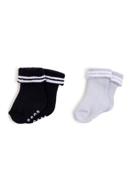 BOSS Kidswear Къси раирани чорапи - 2 чифта - Pepit.bg