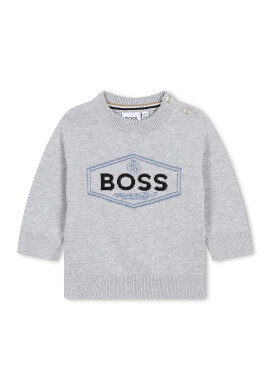 BOSS Kidswear Пуловер с лого - Pepit.bg