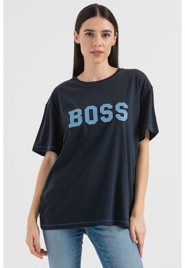 BOSS Уголемена тениска с лого - Pepit.bg