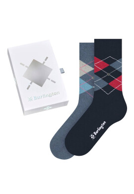 Burlington Дълги чорапи Argyle - 2 чифта - Pepit.bg