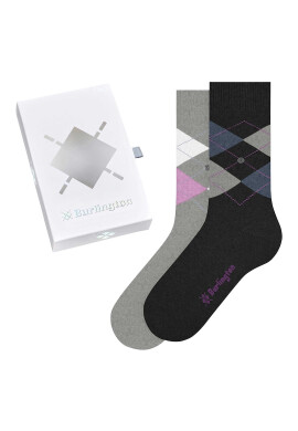 Burlington Дълги чорапи Argyle - 2 чифта - Pepit.bg