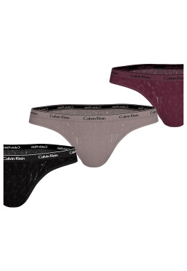 CALVIN KLEIN Дантелени бикини с животинска шарка - 3 чифта - Pepit.bg